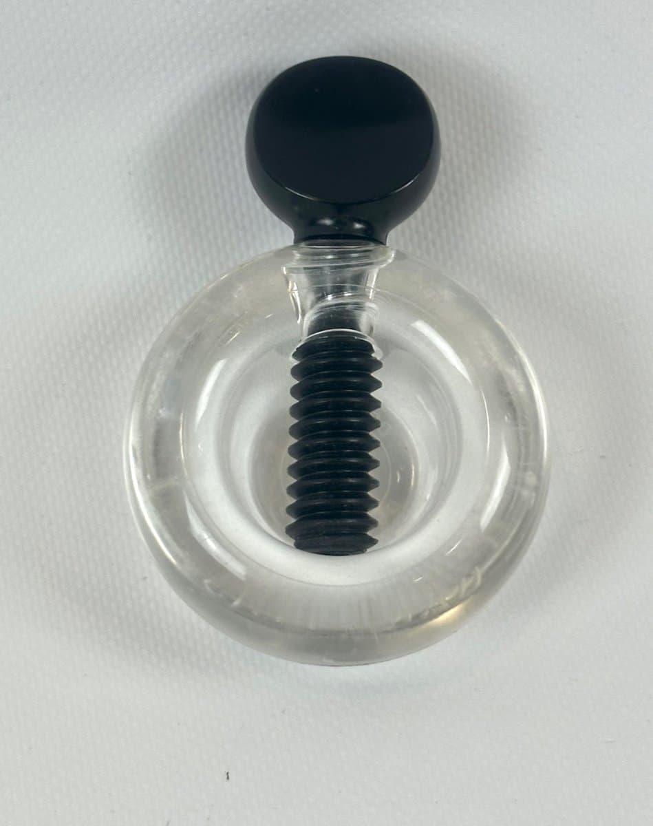 Nutcracker, black, transparent acrylic, by S. Jorgensen, Dana-Plast, Denmark, 1970s. - 153000