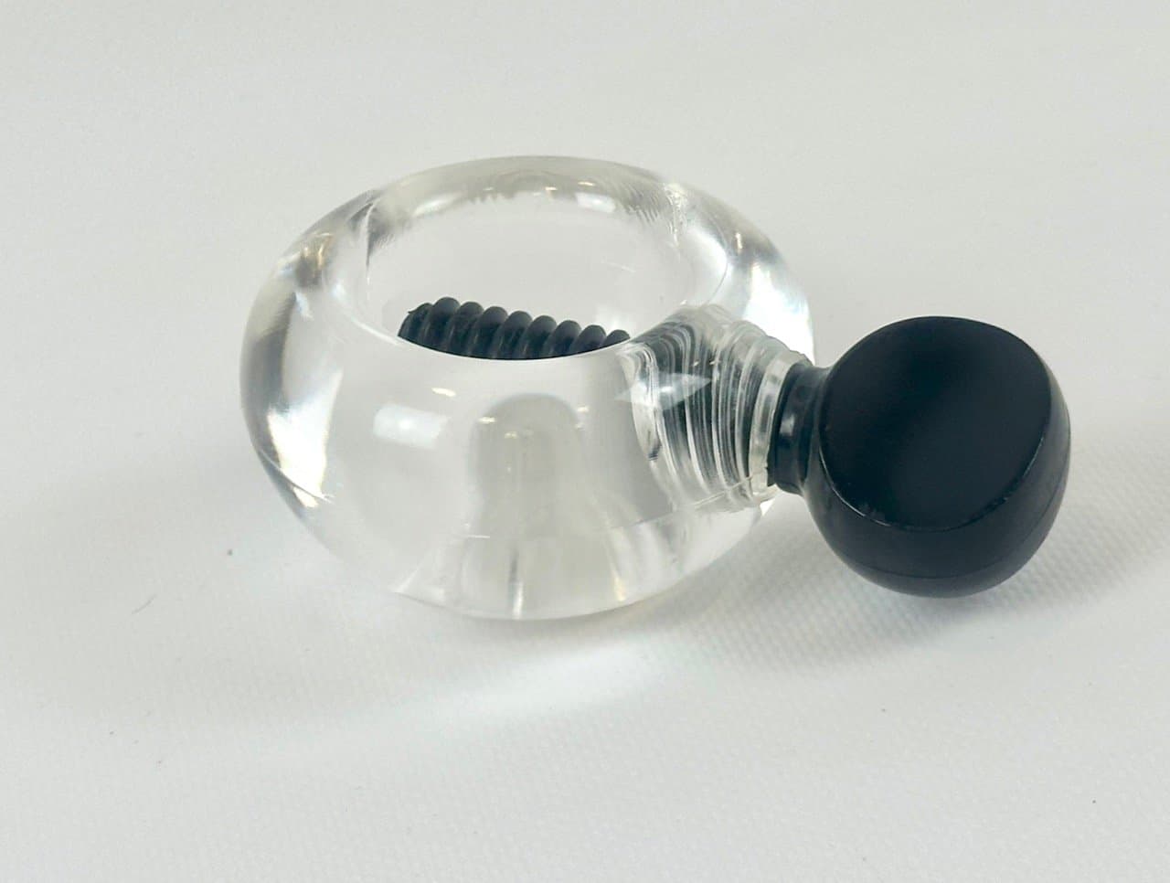 Nutcracker, black, transparent acrylic, by S. Jorgensen, Dana-Plast, Denmark, 1970s. - 152994