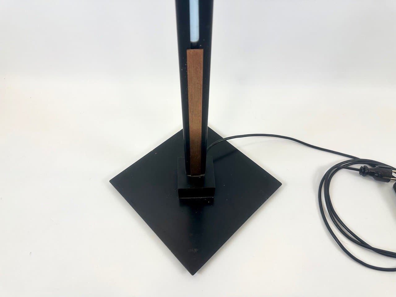 Lampa podłogowa, Murano, czarny, mosiądz, szkło, Włochy, lata 80. - 153013