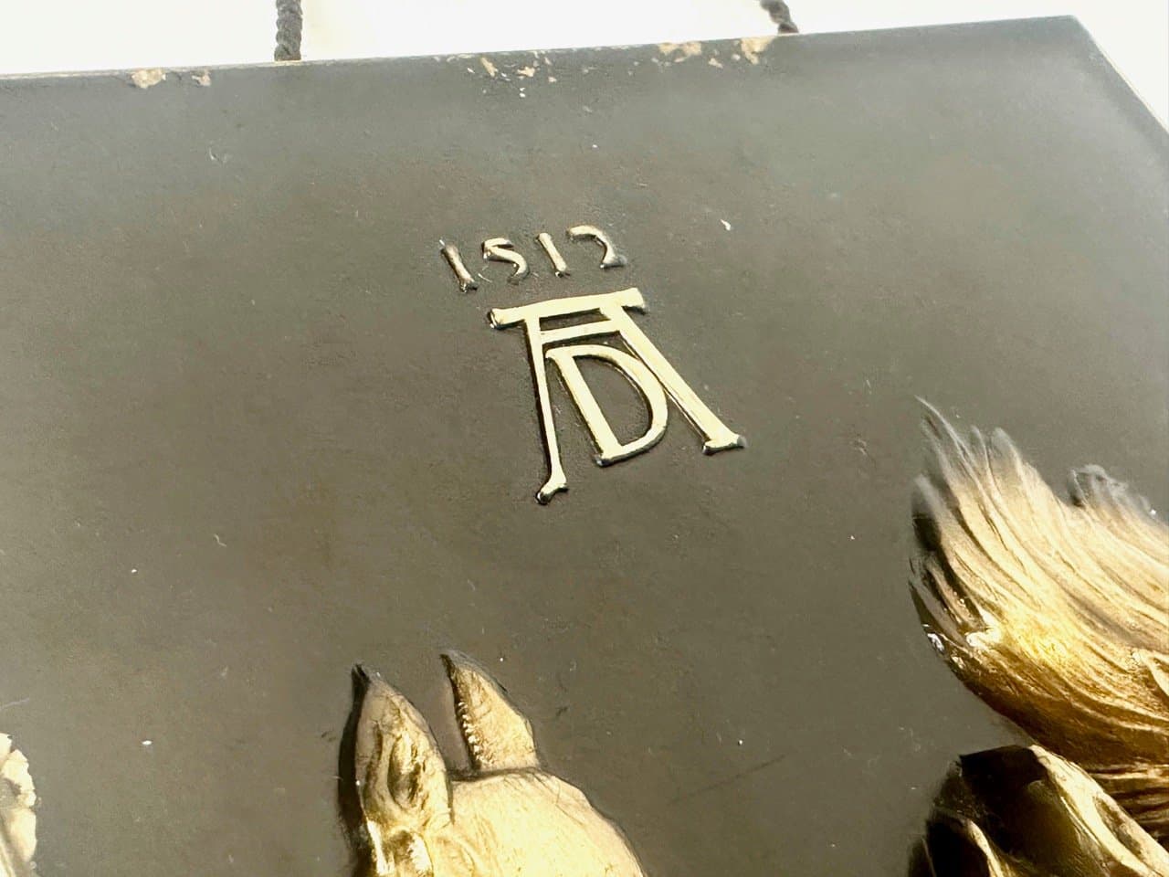 Plakieta ścienna Wiewiórki, złoty, brąz, Niemcy, lata 70. - 153028