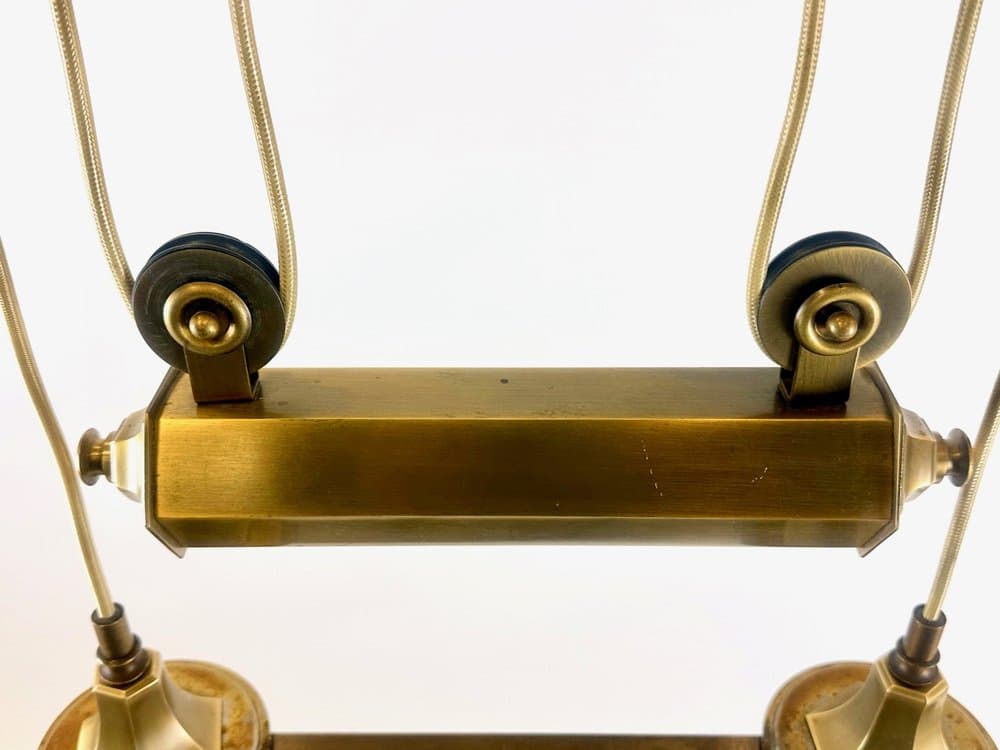 Pendant lamp Art Deco, golden brass, 1930s - 153045