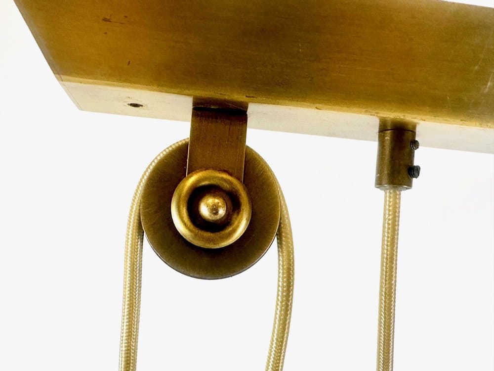 Pendant lamp Art Deco, golden brass, 1930s - 153044