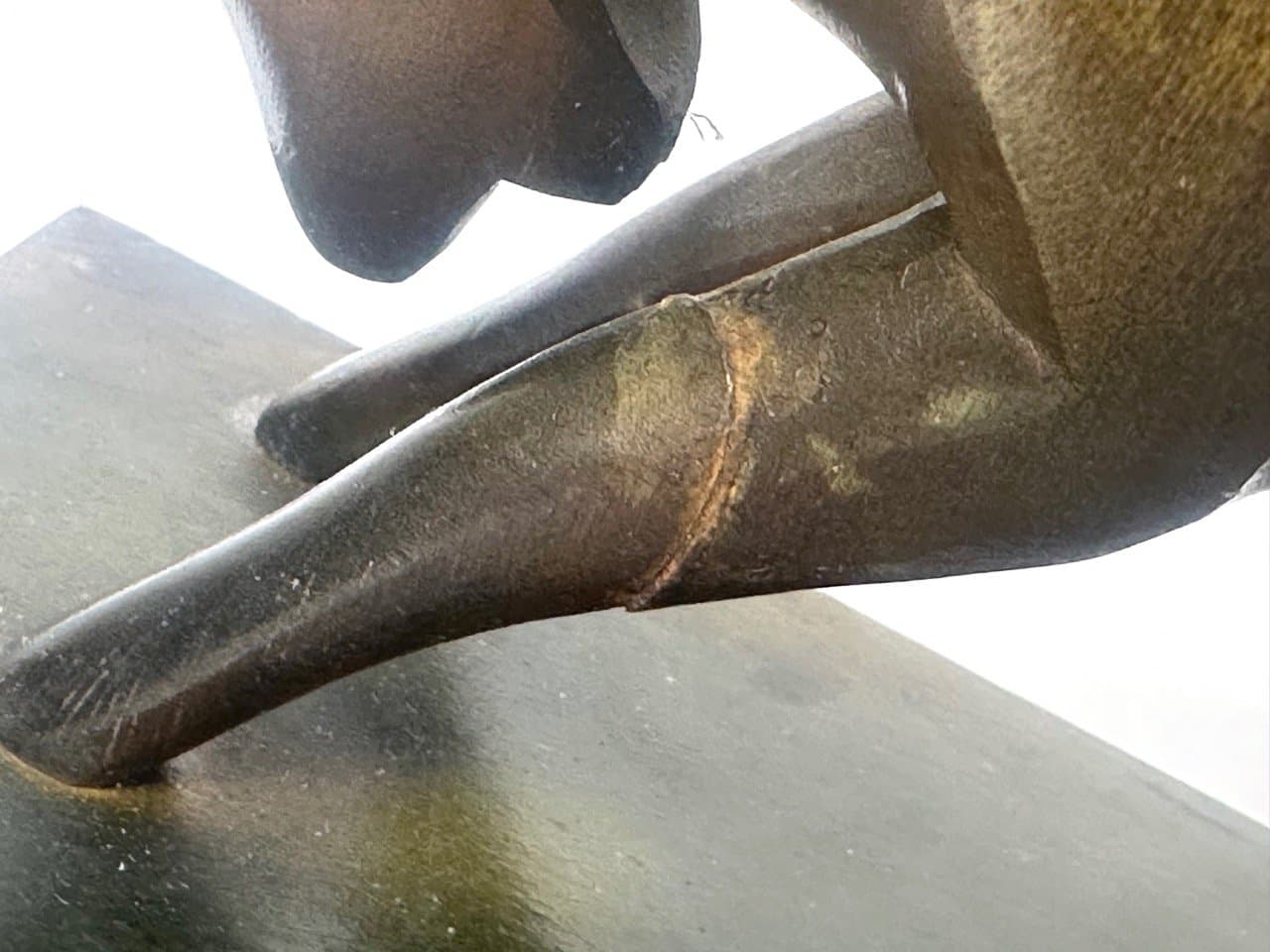 Para podstawek na książki Art déco, brązowy ciemny, buk, Rhön Kunst, Niemcy, lata 30. - 153064