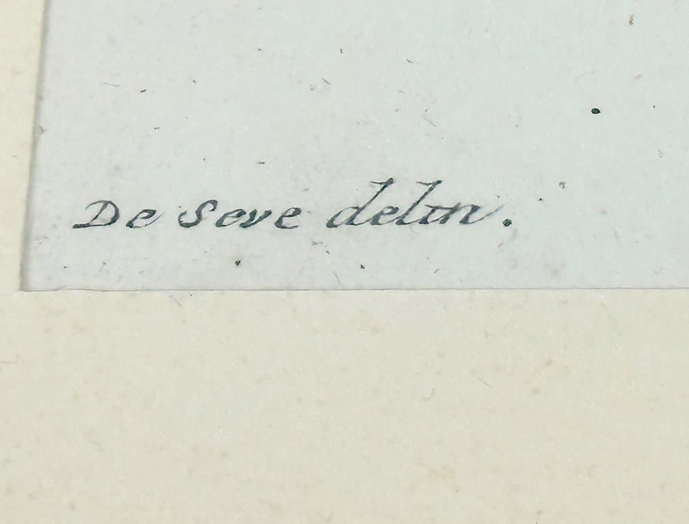 Print Monkey, multicolor, copperplate engraving, by J.S. Leitner, Germany, 18th c. - 153109