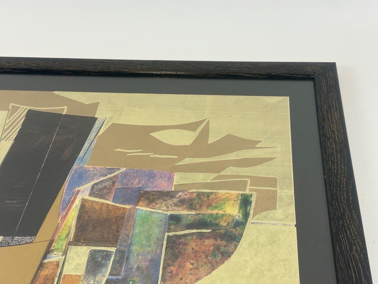 Lithograph, Abstract Composition 74x60 cm, multicolor, Lisa Van Der Zee, Netherlands, 1980s. - 153142