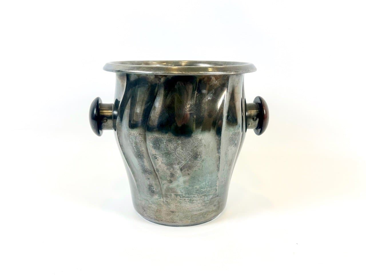 Wine Cooler Art Deco, silver, rosewood, WMF, Germany, 1940s. - 153159