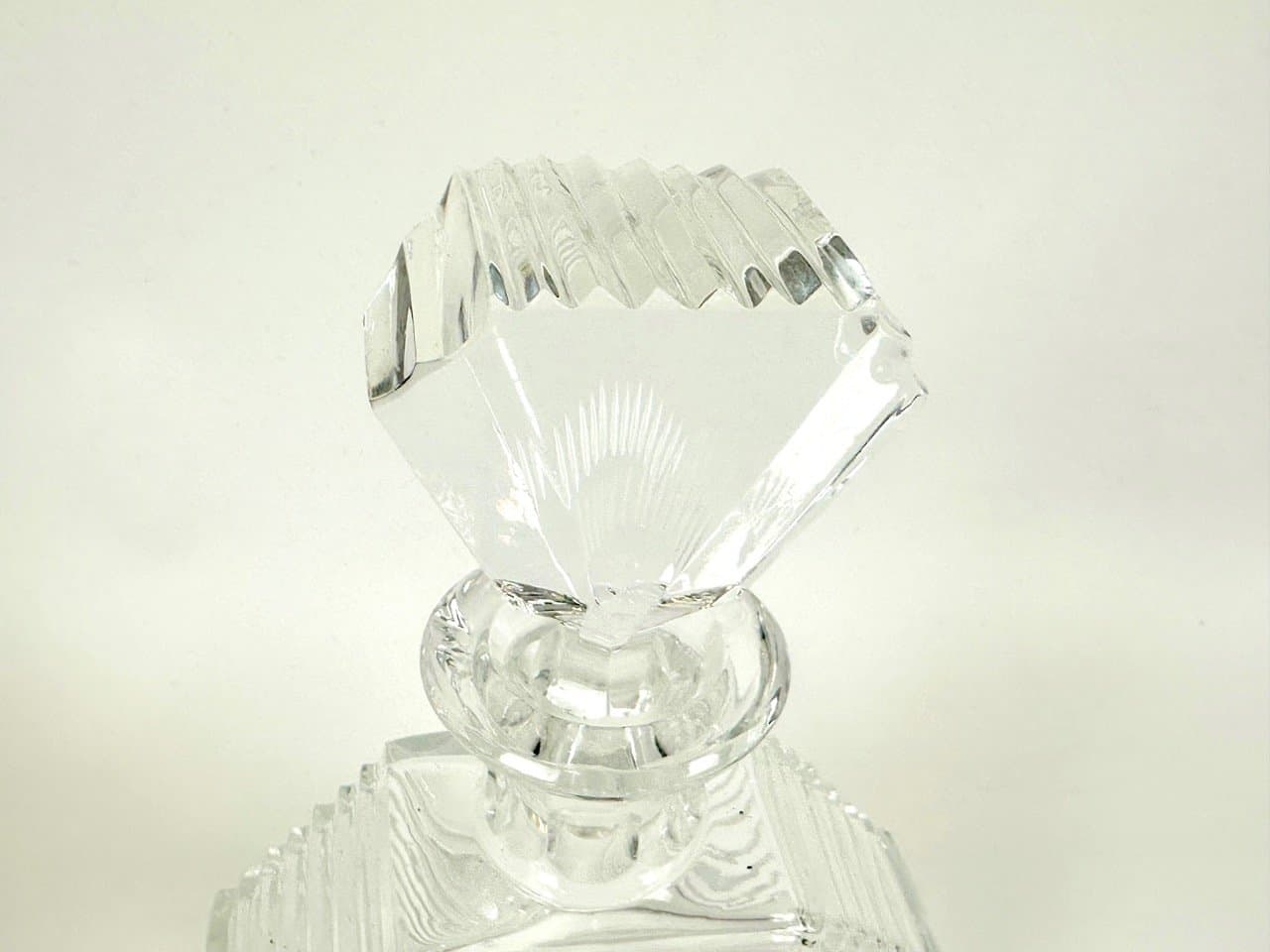 Karafka Art Deco, transparent, szkło, Niemcy, lata 30. - 153209