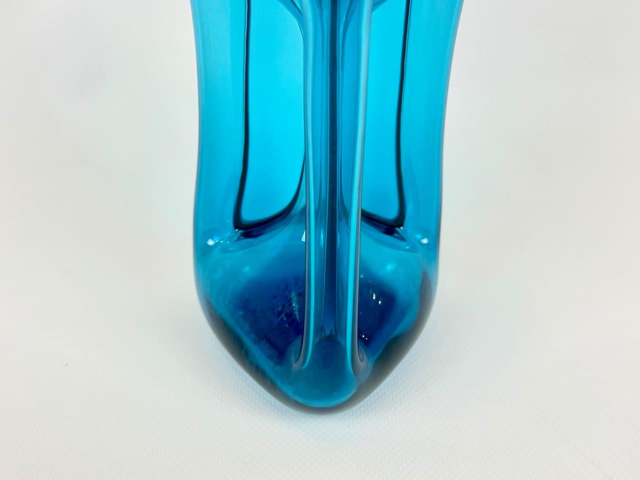 Karafka Kluk Kluk, turkusowe szkło, Holmegaard, Dania, lata 60. - 153236