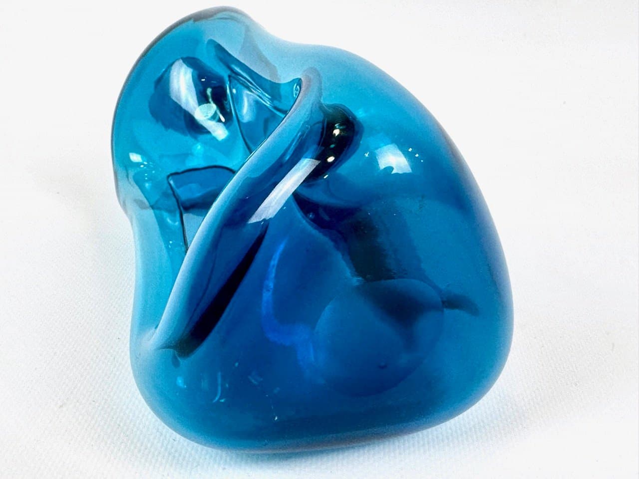 Karafka Kluk Kluk, turkusowe szkło, Holmegaard, Dania, lata 60. - 153233