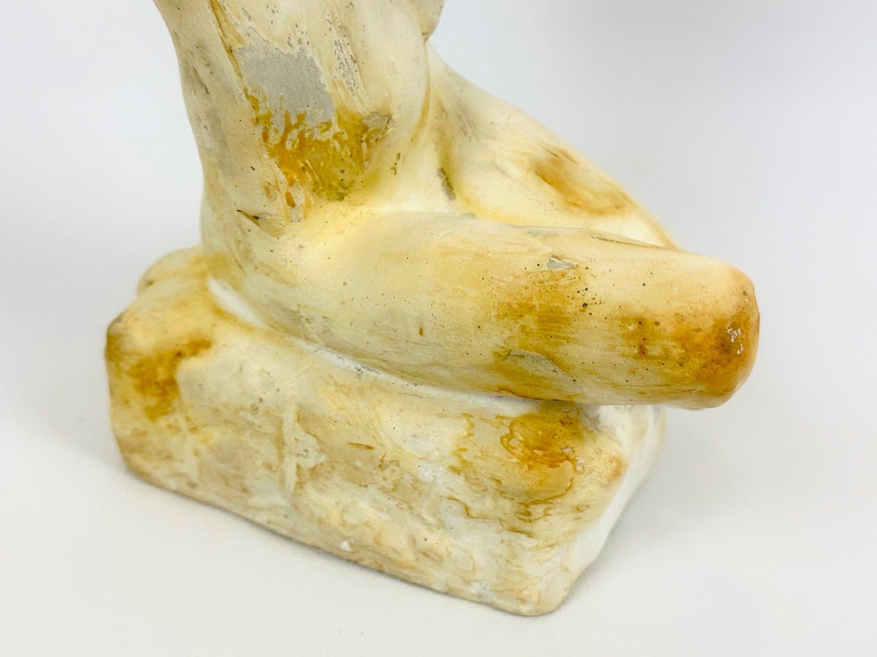 Rzeźba Melancholijna Dziewczyna, kość słoniowa, gips, art. J. Štursa, Czechy, lata 10. - 153262