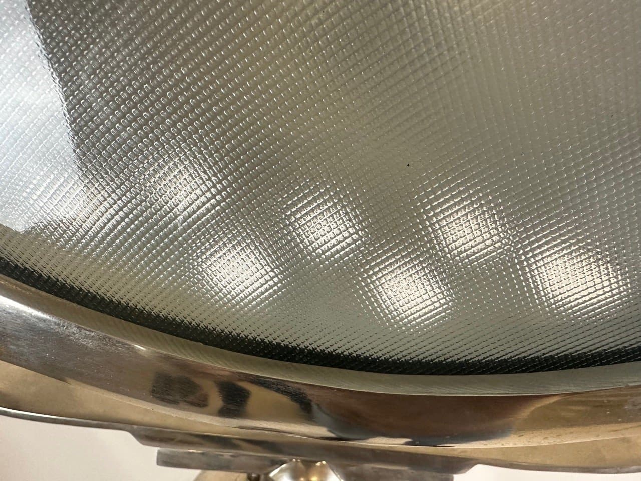 Lampa podłogowa tripod, aluminium srebrny, drewno czarny, lata 80. - 153308