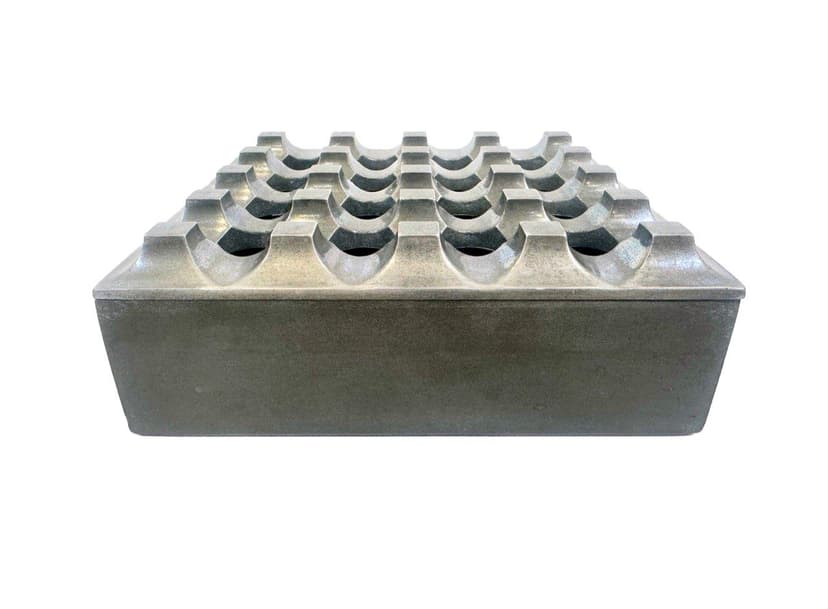 Popielniczka Ultima 15, srebrny, aluminium, proj. H. Bäckström, B. Ljungberg, Dania, lata 60.