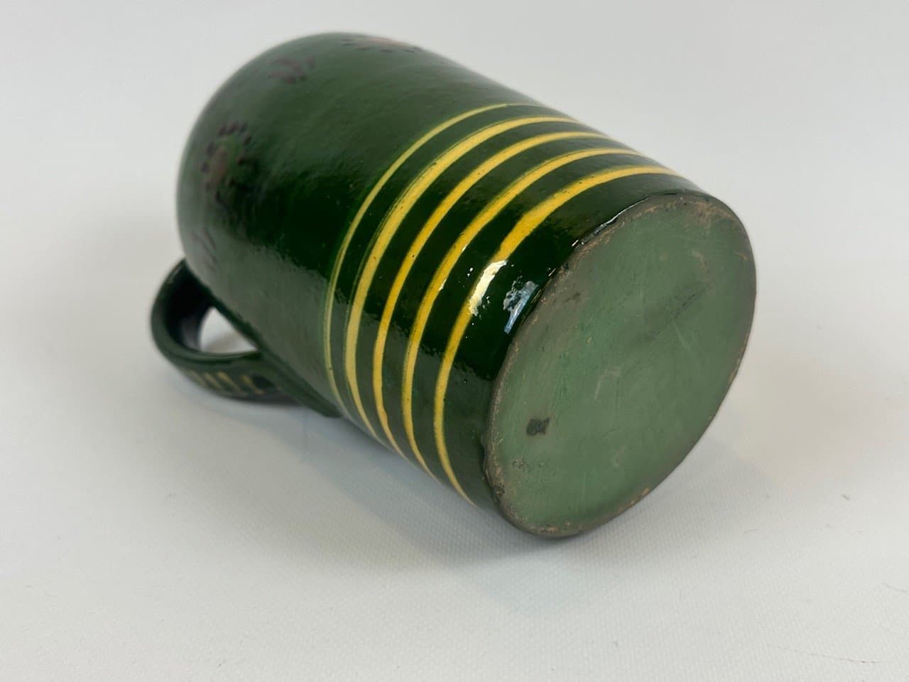 Dzban, leśna zieleń, ceramika, Europa Środkowa, początek XX w. - 153329