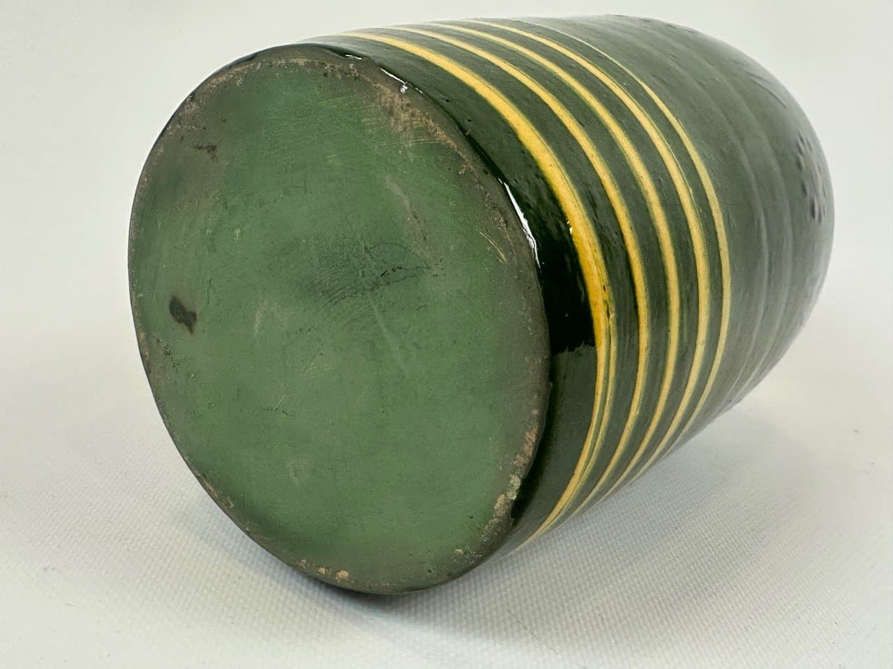 Dzban, leśna zieleń, ceramika, Europa Środkowa, początek XX w. - 153328