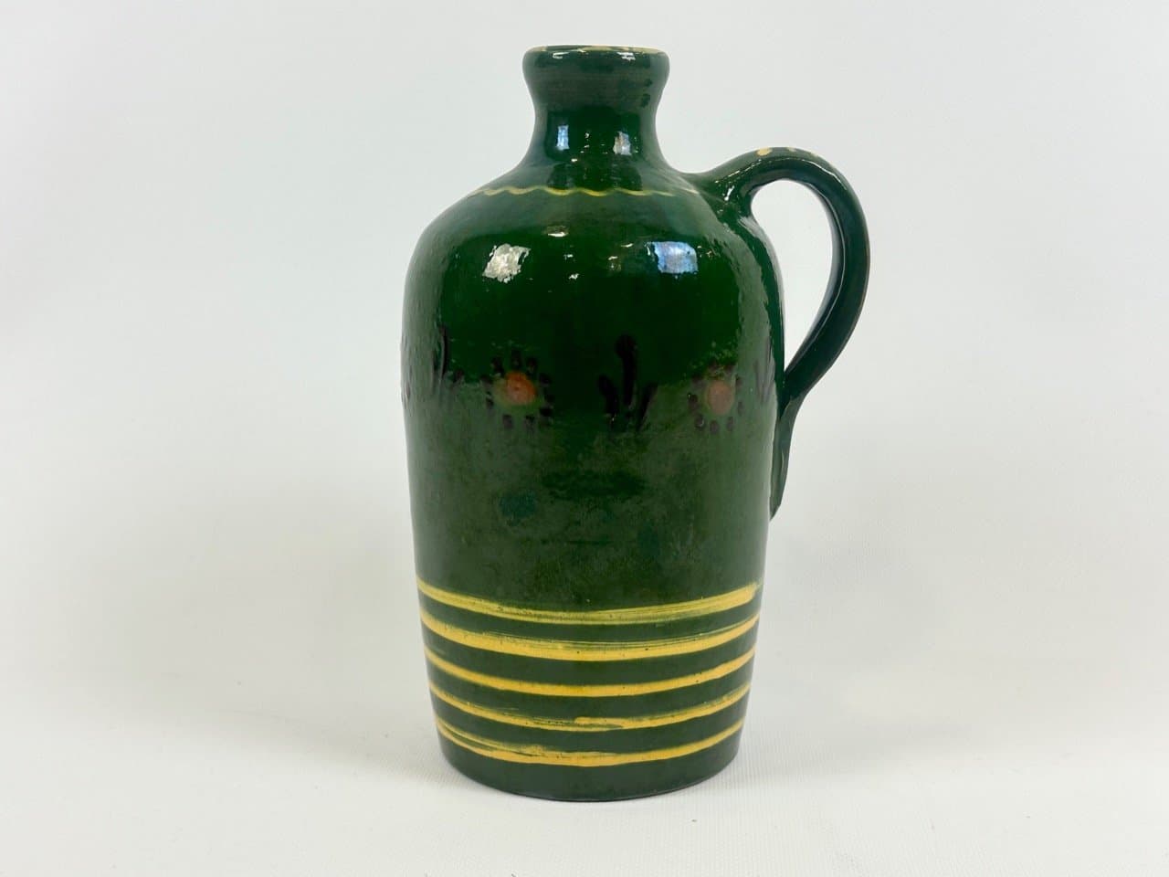 Dzban, leśna zieleń, ceramika, Europa Środkowa, początek XX w. - 153324
