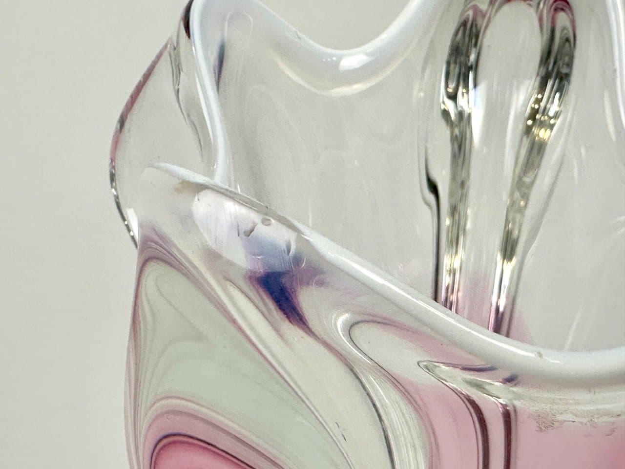 Wazon artystyczny, multikolor, szkło, proj. J. Hospodka, Czechy, lata 60. - 153430