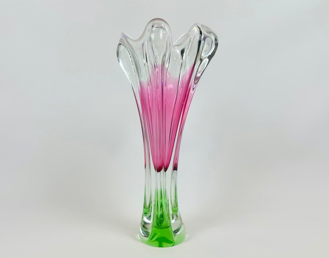 Wazon artystyczny, multikolor, szkło, proj. J. Hospodka, Czechy, lata 60. - 153426