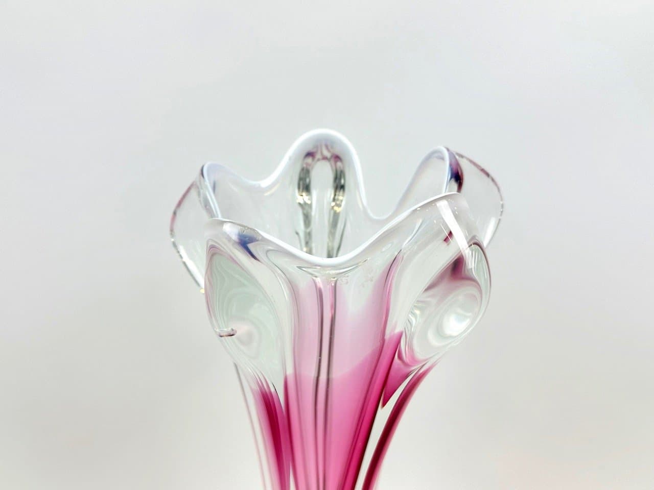 Wazon artystyczny, multikolor, szkło, proj. J. Hospodka, Czechy, lata 60. - 153425