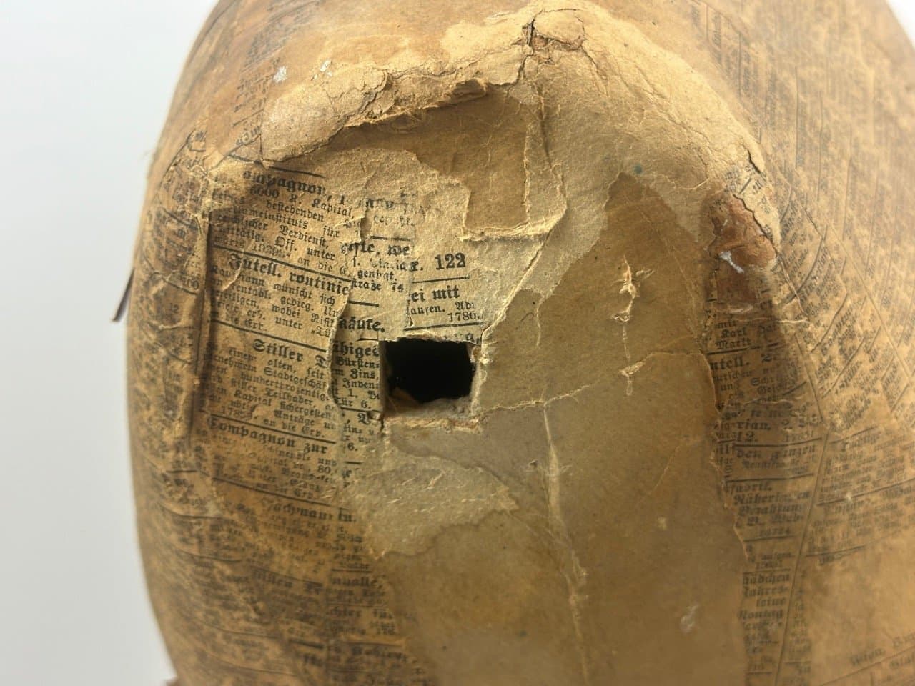 Manekin krawiecki męski, papier mâché brązowy, Niemcy, początek XX w. - 153444