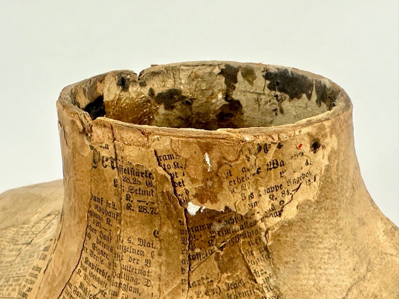 Manekin krawiecki męski, papier mâché brązowy, Niemcy, początek XX w. - 153450