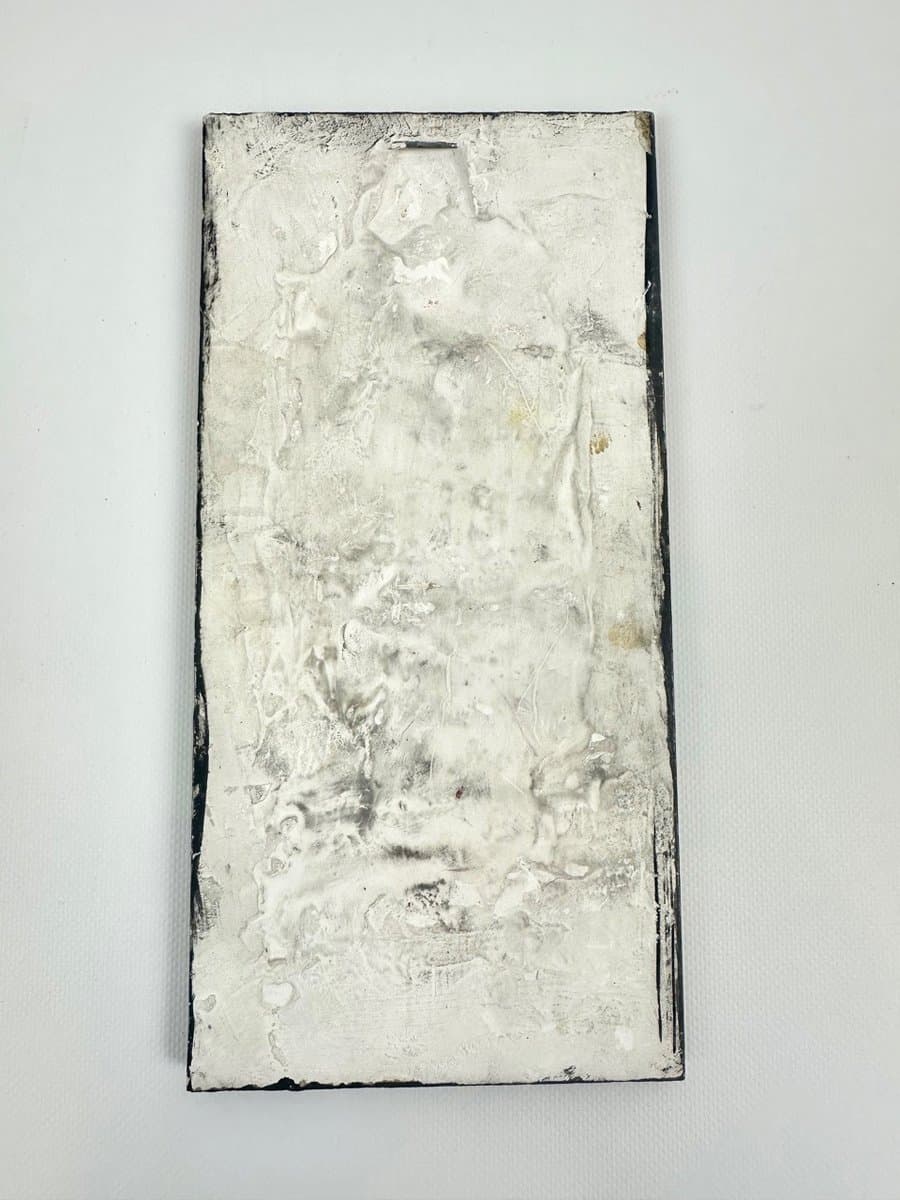 Płaskorzeźba ścienna, szary, gips, Czechosłowacja, lata 60. - 153492