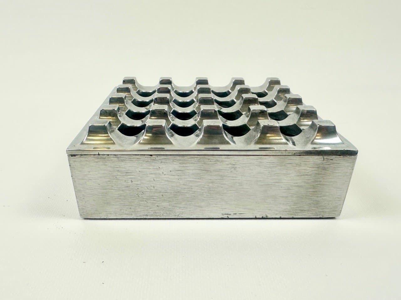 Popielniczka Ultima 15, srebrny, aluminium, Szwecja, lata 60. - 153569