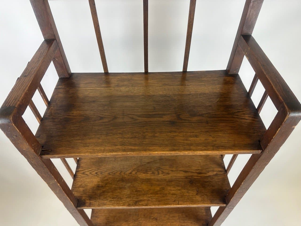 Regał Art Nouveau, dąb brąz ciemny, Niemcy, XIX w. - 153611