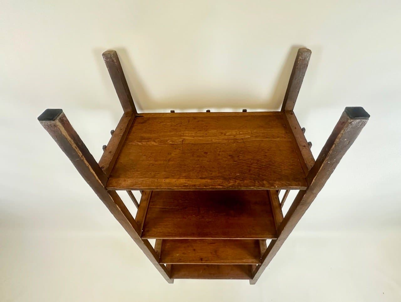 Regał Art Nouveau, dąb brąz ciemny, Niemcy, XIX w. - 153612