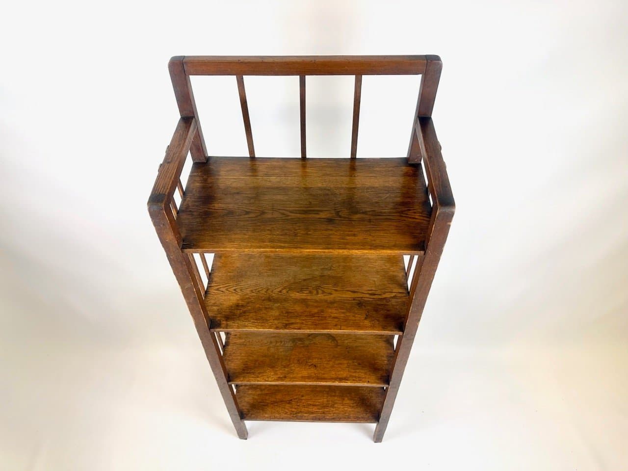 Regał Art Nouveau, dąb brąz ciemny, Niemcy, XIX w. - 153603