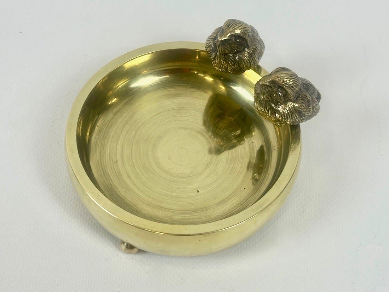 Popielniczka Art Deco, złoty, mosiądz, Polska, lata 20. - 153661