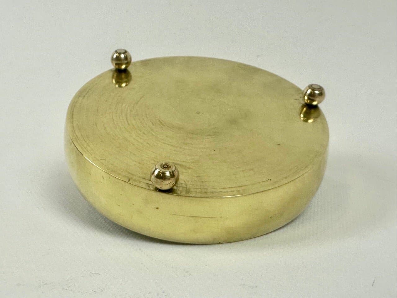 Popielniczka Art Deco, złoty, mosiądz, Polska, lata 20. - 153668