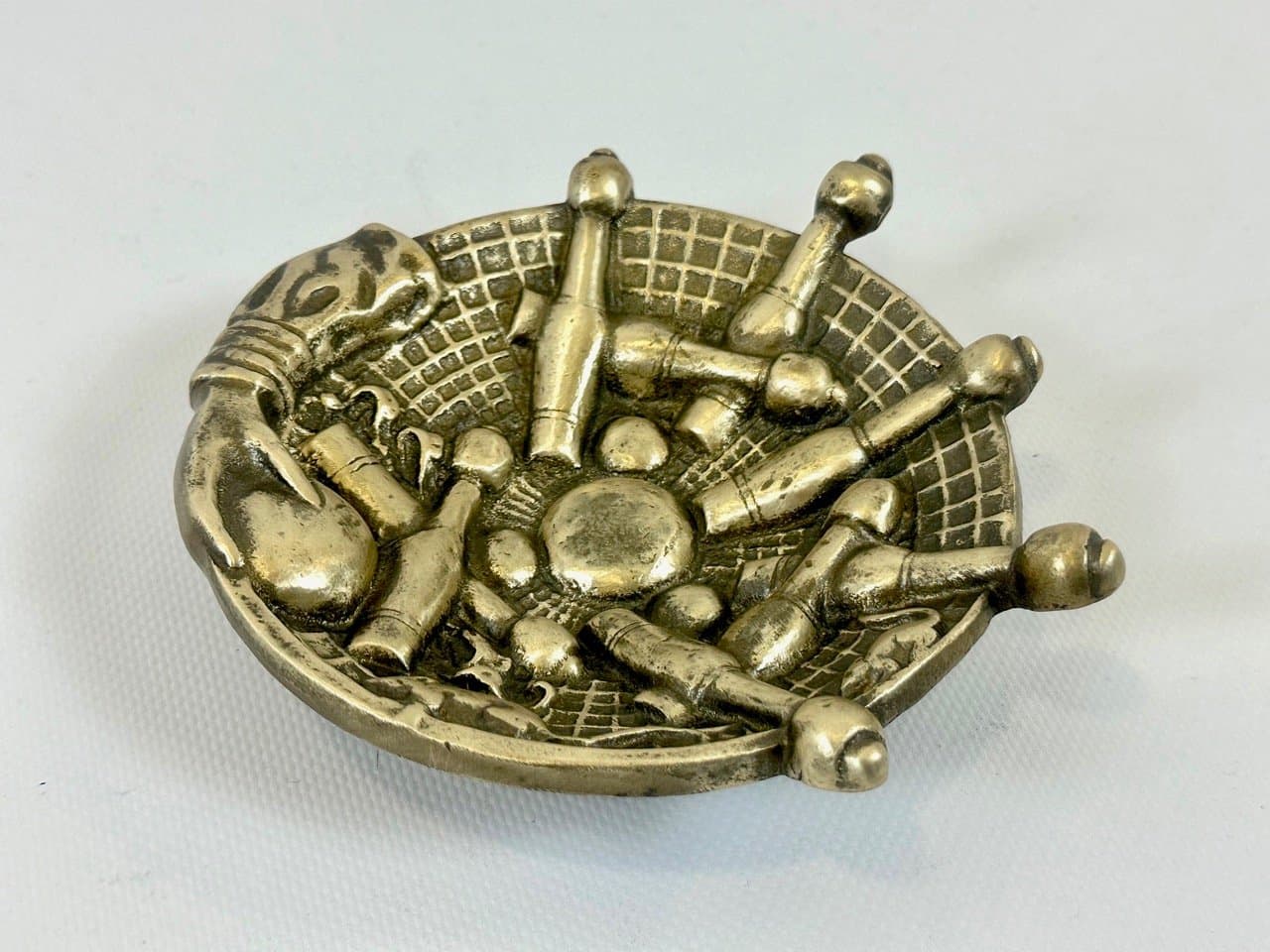 Popielniczka bowlingowa, złoty, brąz, Stany Zjednoczone, lata 10. - 153705