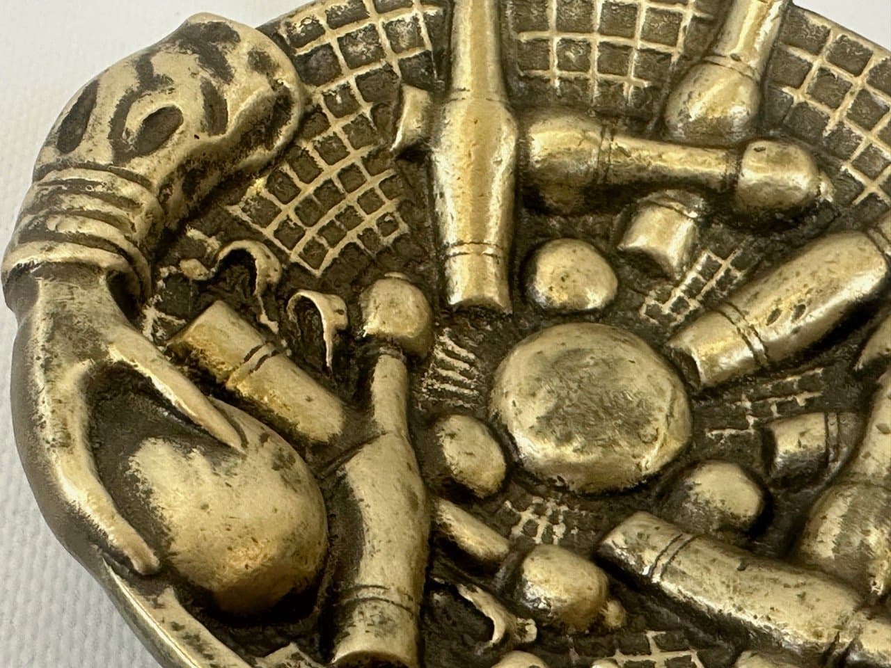 Popielniczka bowlingowa, złoty, brąz, Stany Zjednoczone, lata 10. - 153707