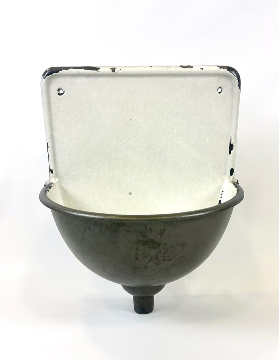 Garden Wall Sink, grey, cast iron, enamel, 19th c. - 153772