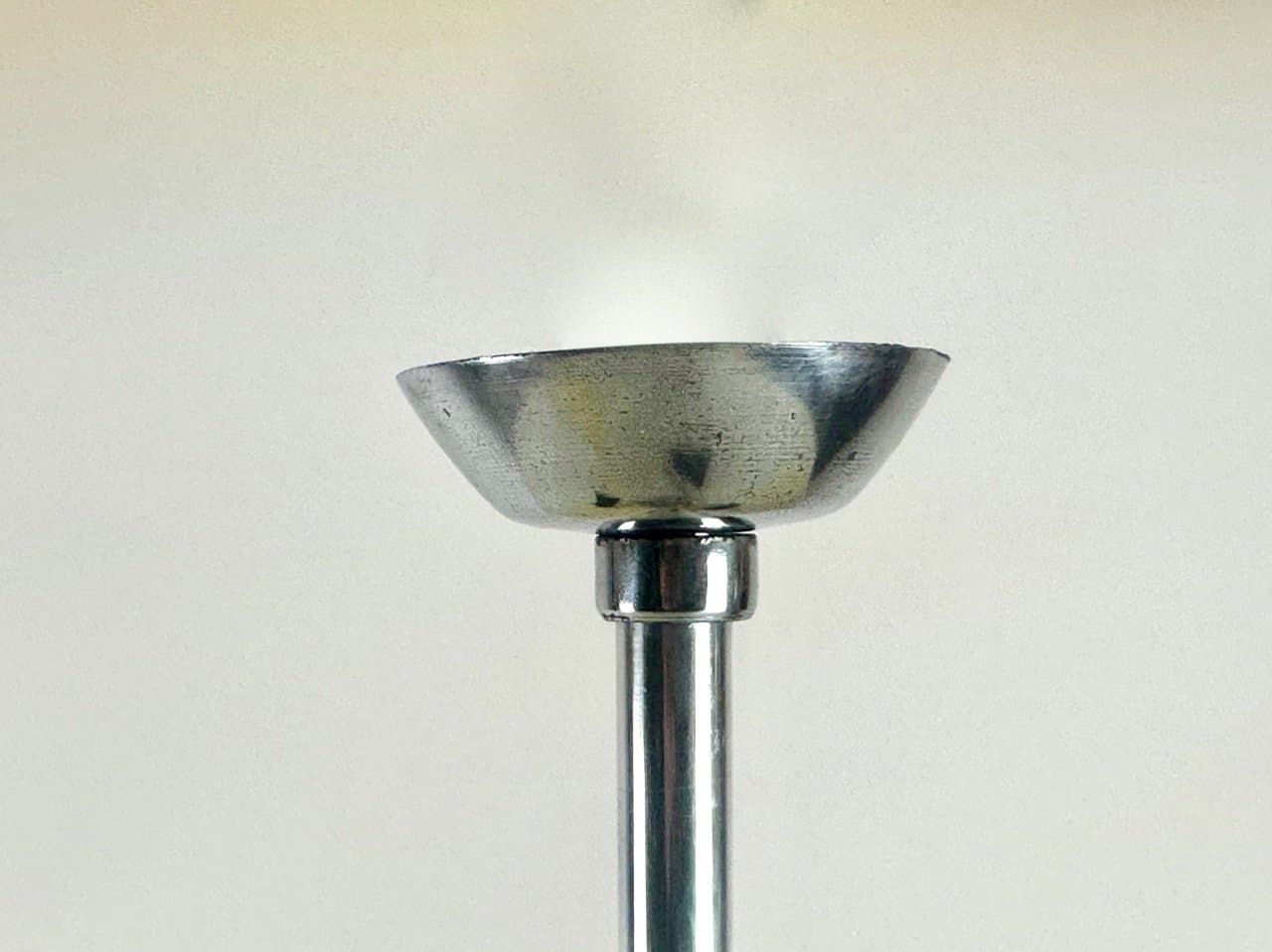 Pendant Lamp Umbrella, ivory white, aluminum, glass, Napako, Czech Republic, 1960s. - 153830