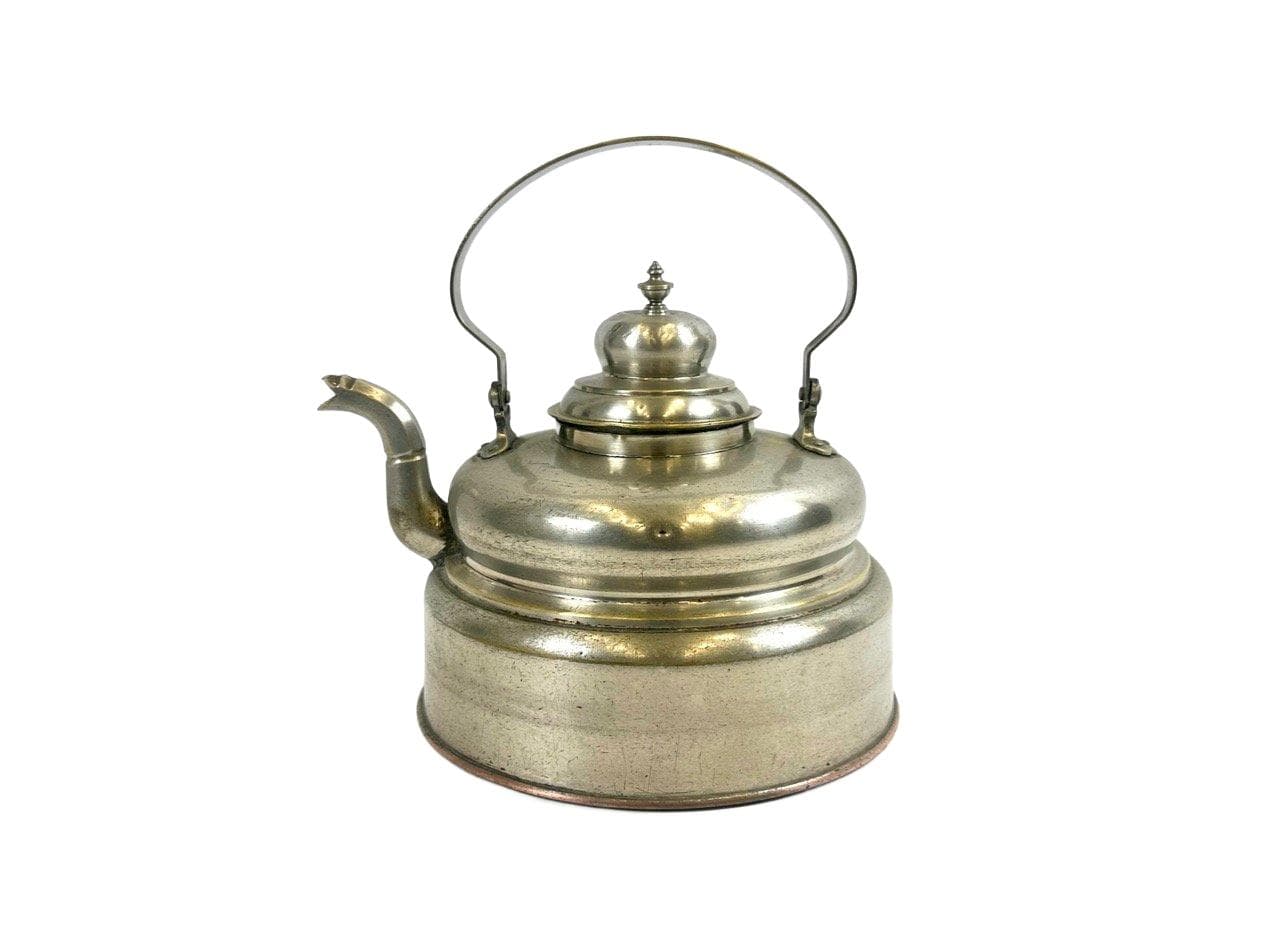 Kettle Art Deco, silver, nickel-plated brass, Germany, 1930s.