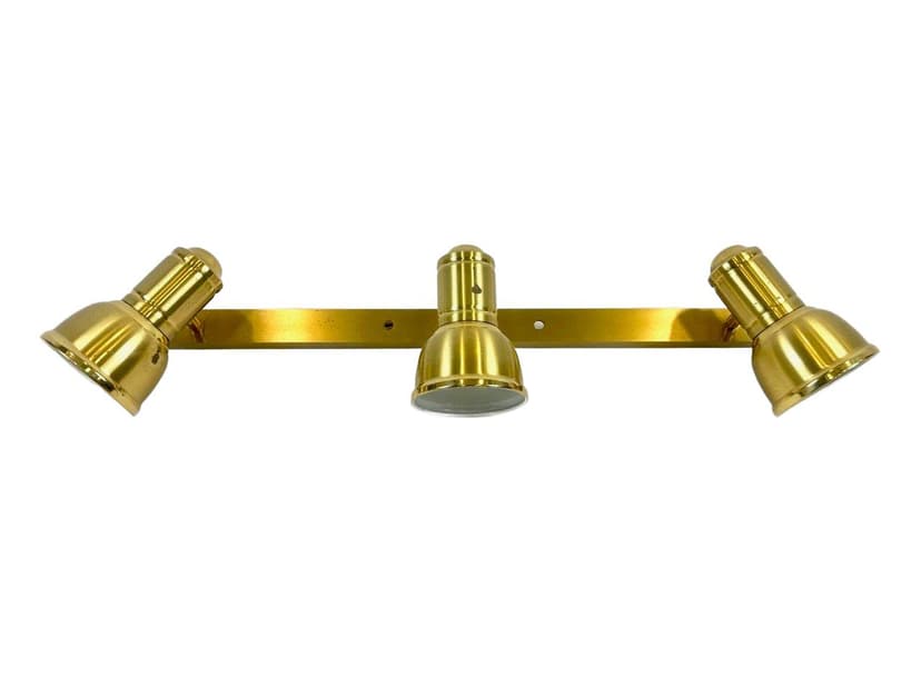 Ceiling lamp, golden brass, Germany, 1970s