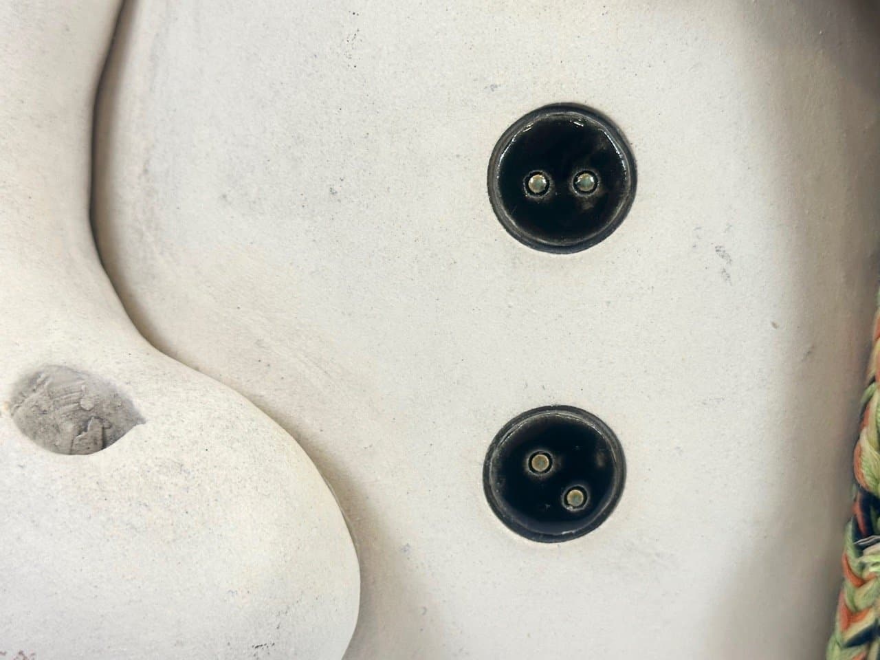 Figurka bałwana, kość słoniowa, ceramika, Niemcy, lata 70. - 153930