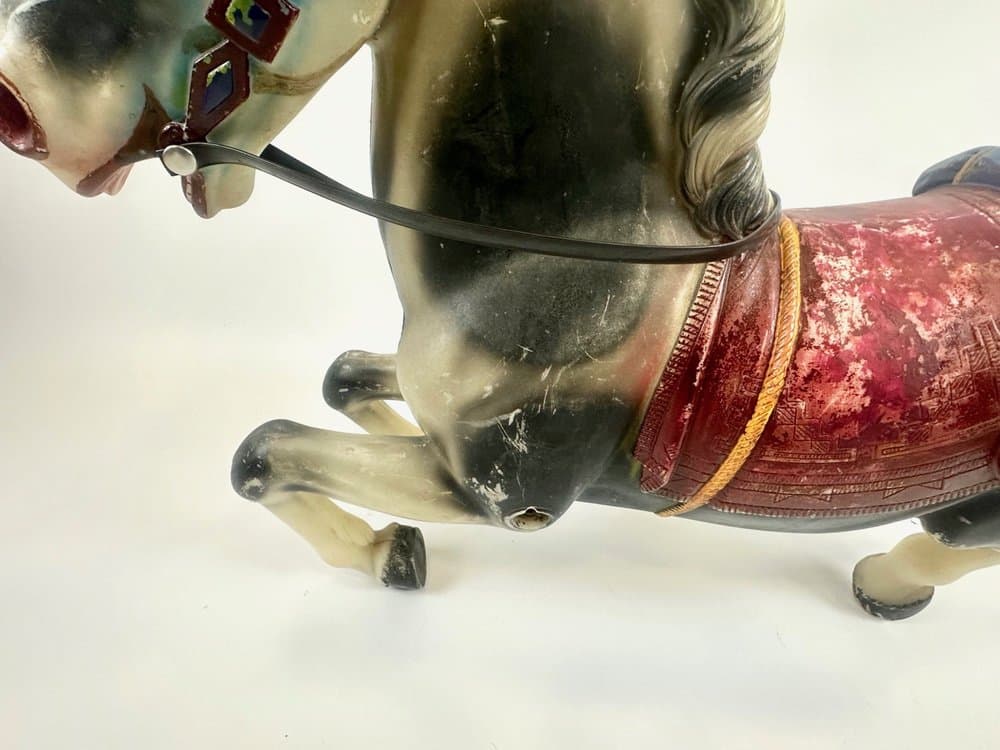 Rocking horse, multicolor plastic, 1960s - 153933