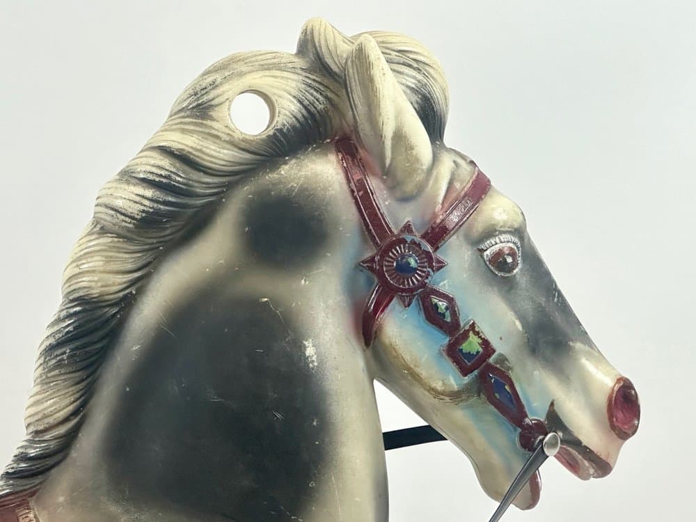 Rocking horse, multicolor plastic, 1960s - 153939