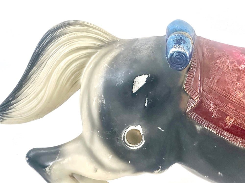 Rocking horse, multicolor plastic, 1960s - 153940