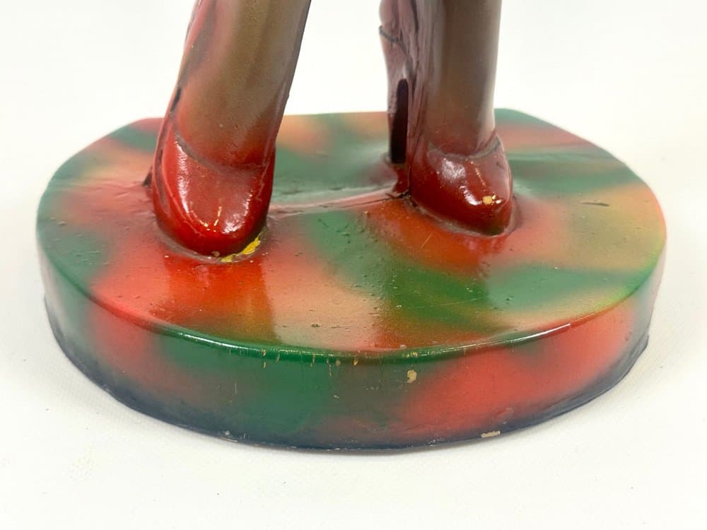 Figurka Pin-Up Girl, czerwona, żywica, USA, lata 50. - 153950