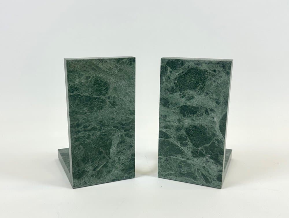 para podpórek do książek Art déco, zielony, marmur, Francja, lata 30. - 153972