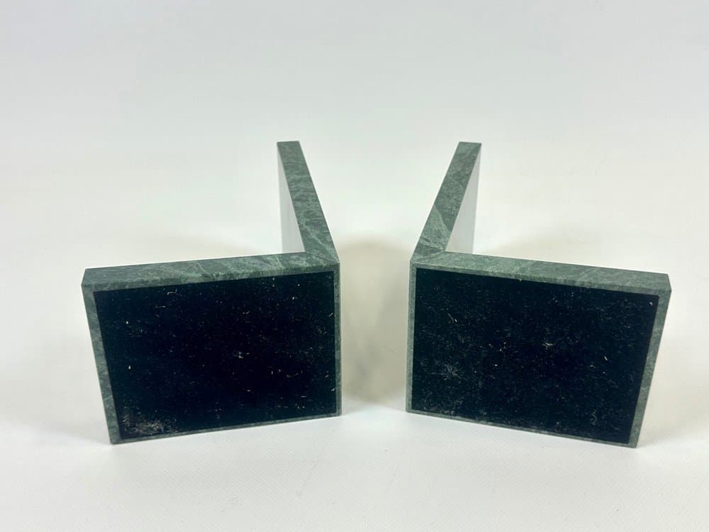 para podpórek do książek Art déco, zielony, marmur, Francja, lata 30. - 153971