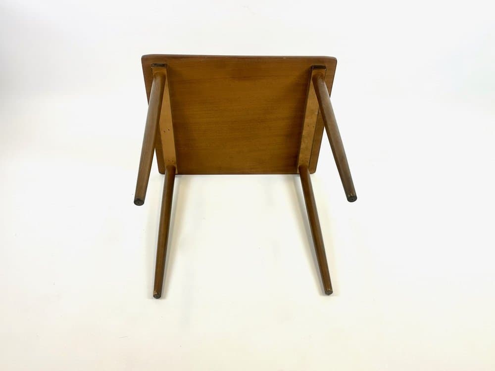 Stolik kawowy, brązowy, teak buk, Skandynawia, lata 60. - 153990