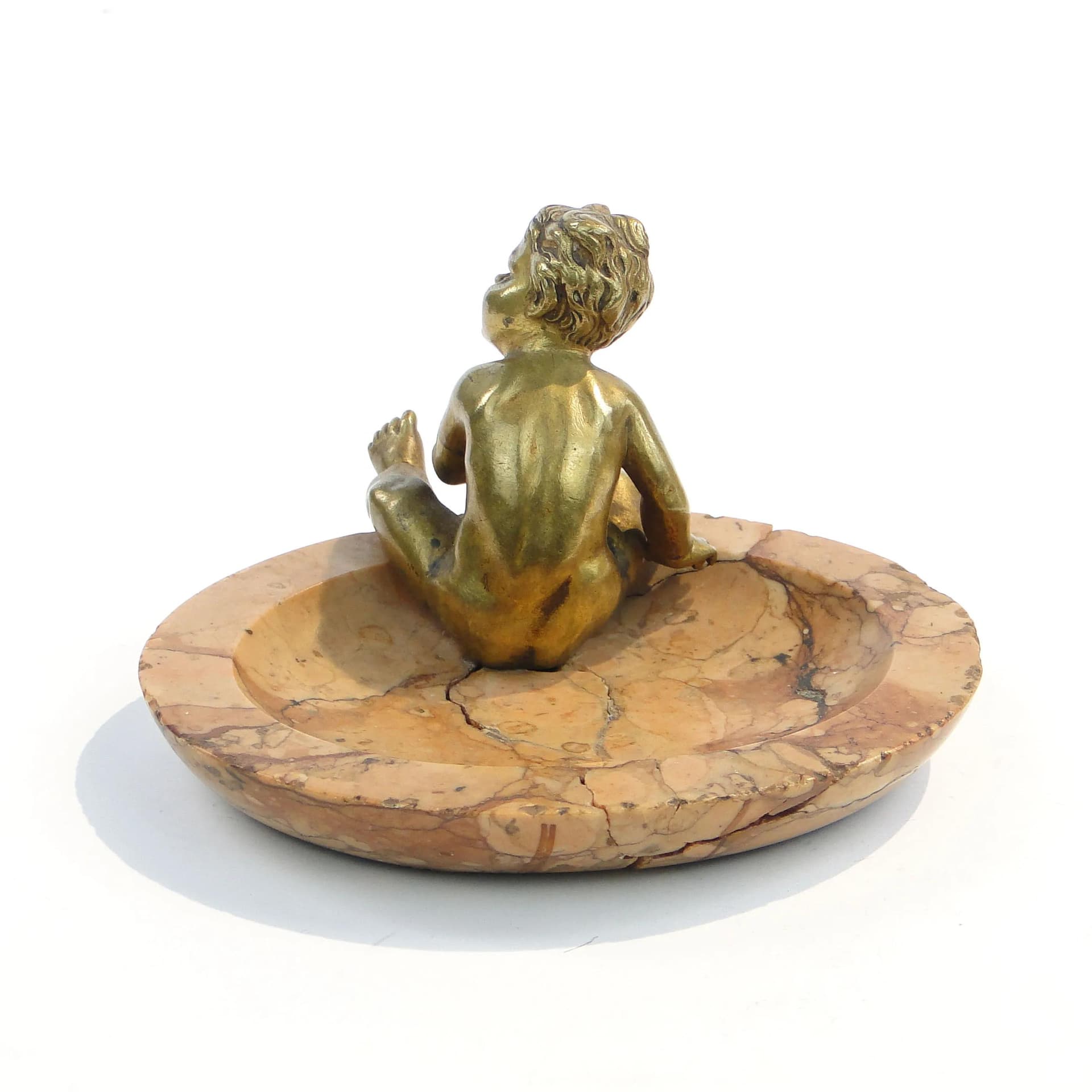 Wizytownik secesyjny, czerwony marmur, Austria, początek XX w. - 9421