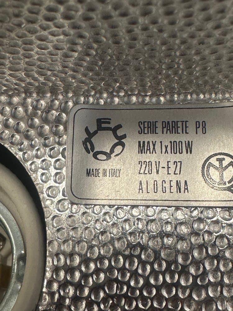 zestaw trzech kinkietów, szkło murano multikolor, metal czarny, Leucos, Włochy, lata 80. - 153997