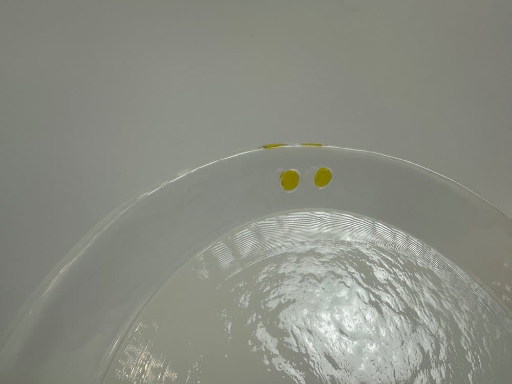 zestaw trzech kinkietów, szkło murano multikolor, metal czarny, Leucos, Włochy, lata 80. - 154006