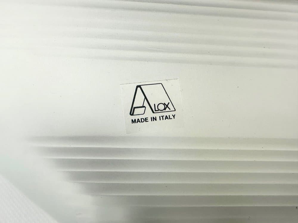 Para kinkietów Murano Glass, biały, szkło Murano opalowe, metal czarny, Włochy, lata 80. - 154043