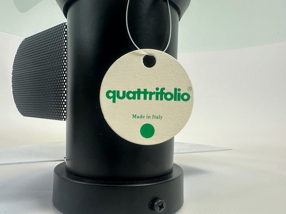 Pair of wall lamps, black metal, opaline glass, by G. Gramigna, Italy, 1980s. - 154052